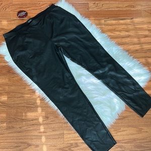 Akira Faux Leather Stretch Raw Hem Pants Sz 2X NWT